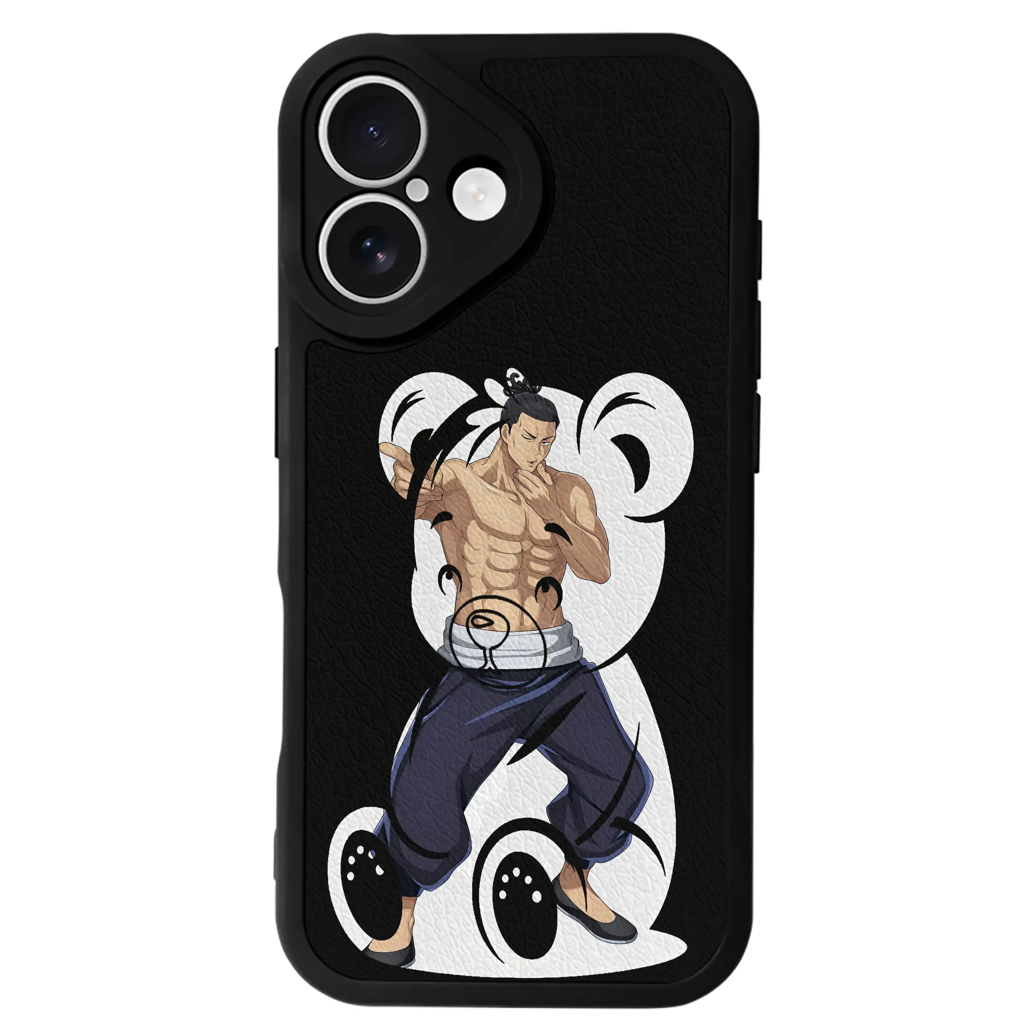 呪術廻戦 グッズ,東堂 葵 - IPhone 16シリーズ対応 ・ シリコンスマホケース ・ レザー調 ・ 高精度フィット ・ 耐衝撃 ・ ワイヤレス充電対応 ・ 精密カット